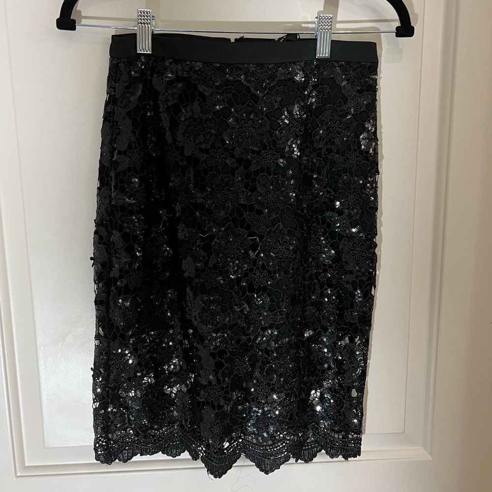 Bardot Lace Black Skirt